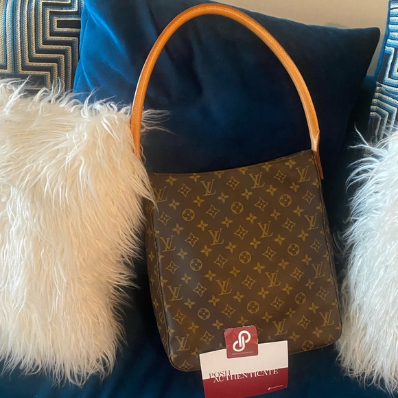 AUTH LOUIS VUITTON Looping GM Monogram Tote Bag 🧸